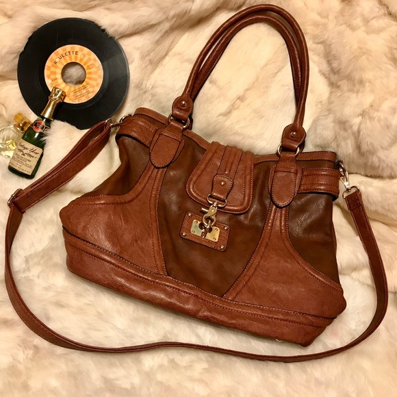 vegan leather work tote